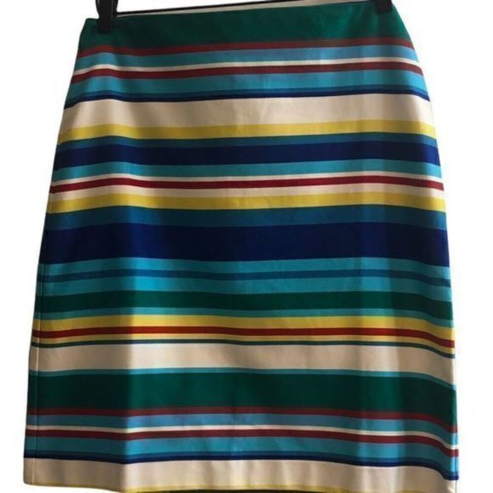 Talbots VTG Mod Striped Pencil‎ Skirt Size 10